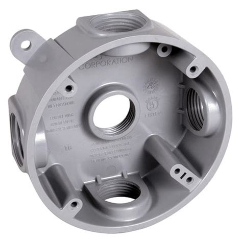 surface mount junction round box 4 1 2 inch|exterior surface mount receptacle box.